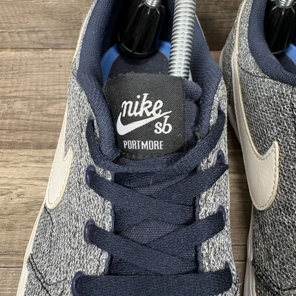 Nike SB Portmore Gray Mens US Size 9.5 EUR 43 880269-401 Sneakers